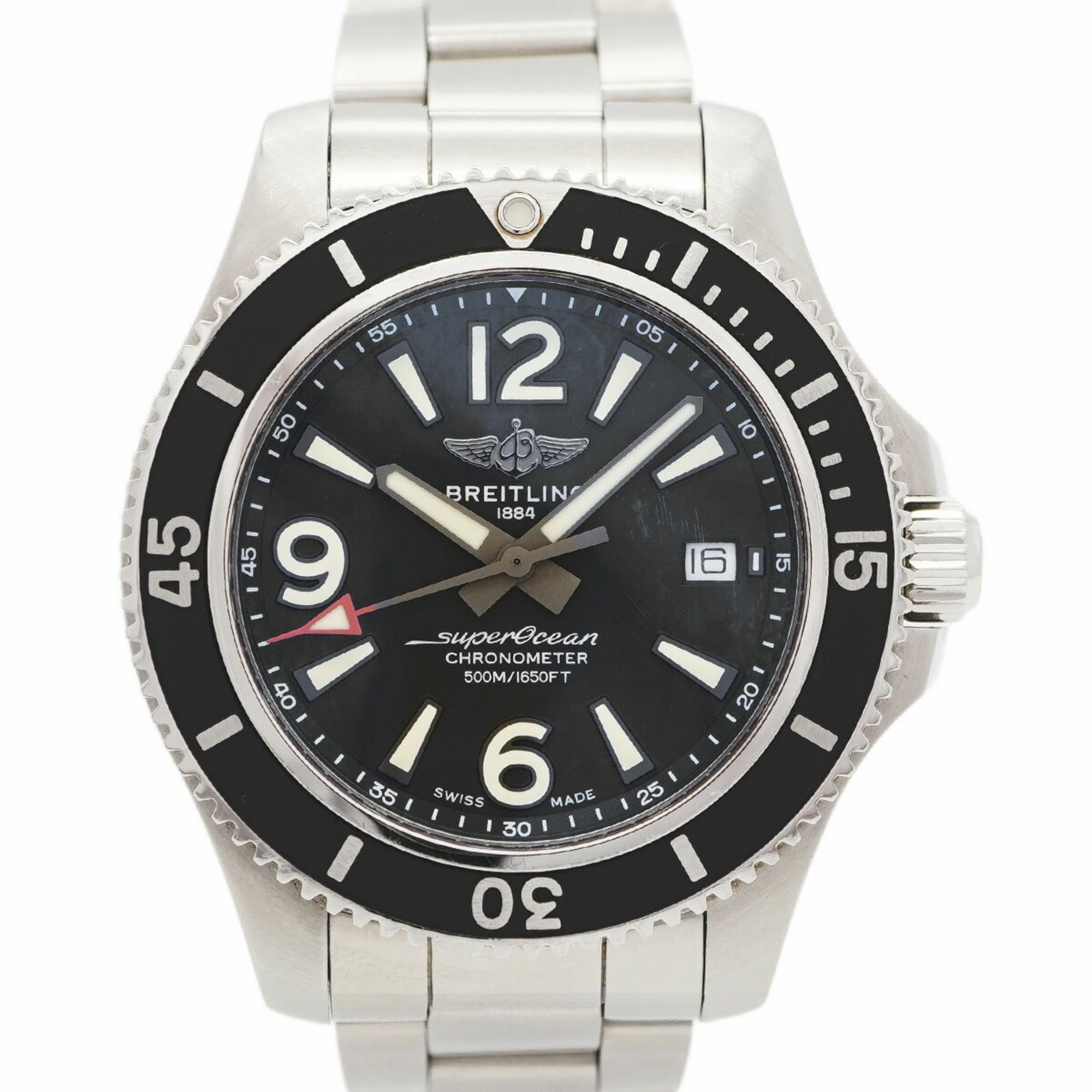 Breitling Superocean A17366 Black Dial Men's Watch