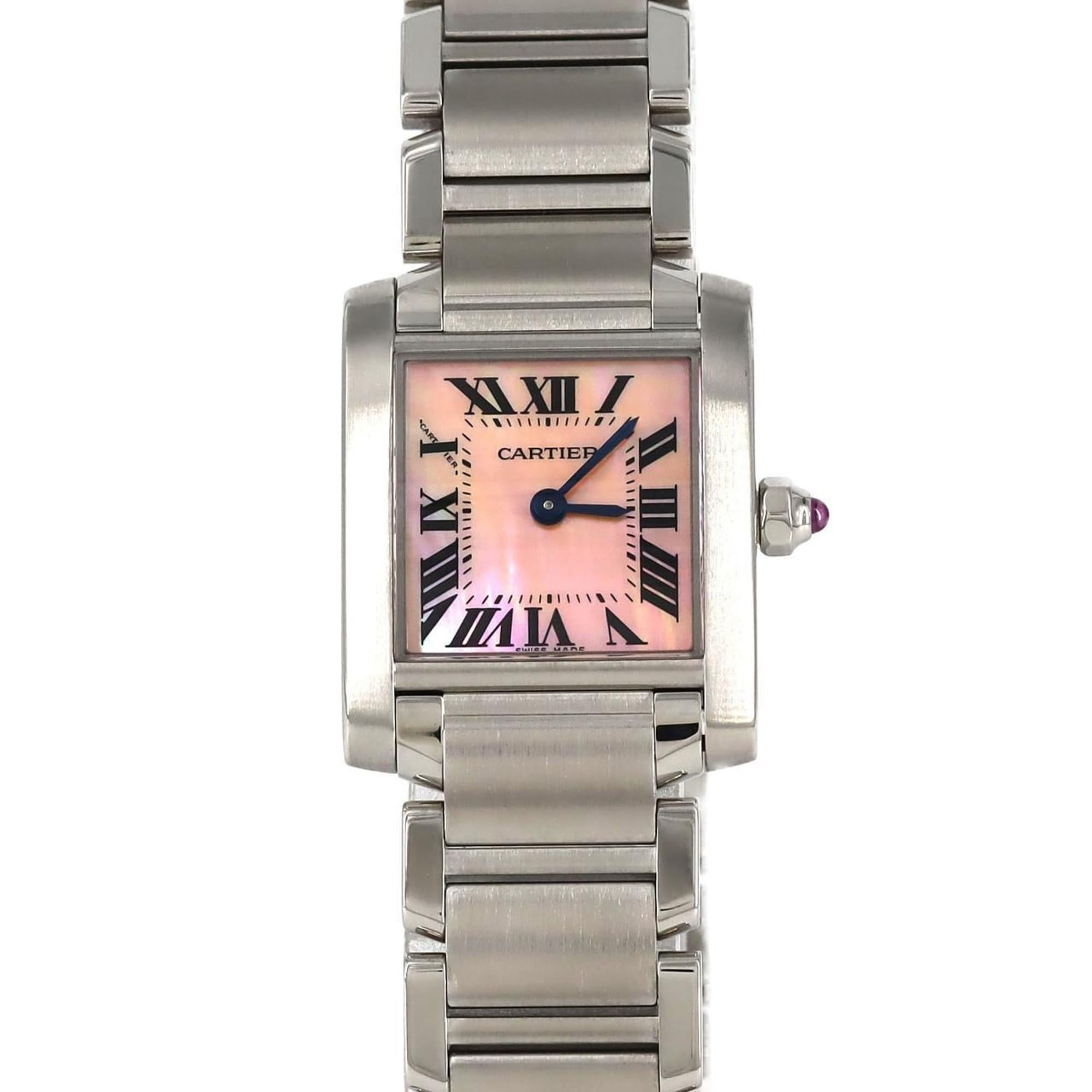 Cartier Tank Francaise SM W51028Q3 SS Wristwatch Quartz