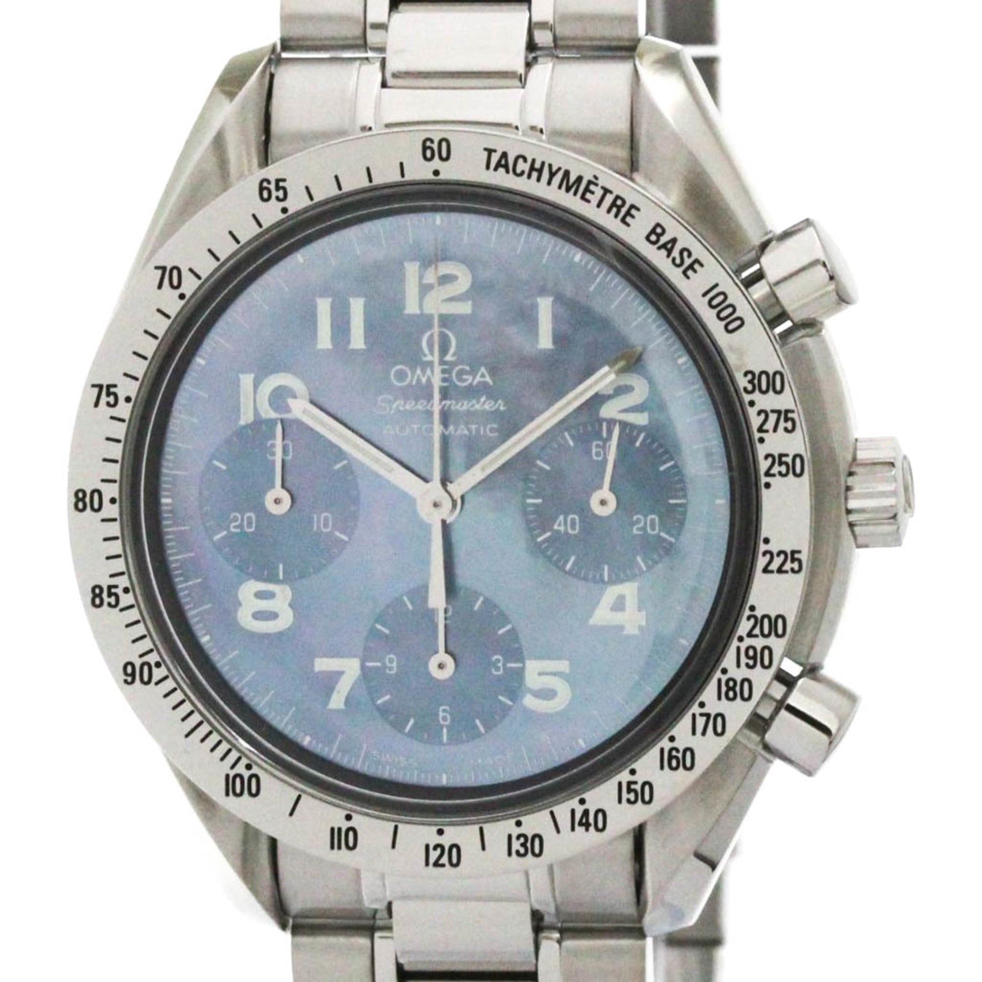 OMEGA Speedmaster Automatic Blue MOP Steel Mens Watch 3502.73