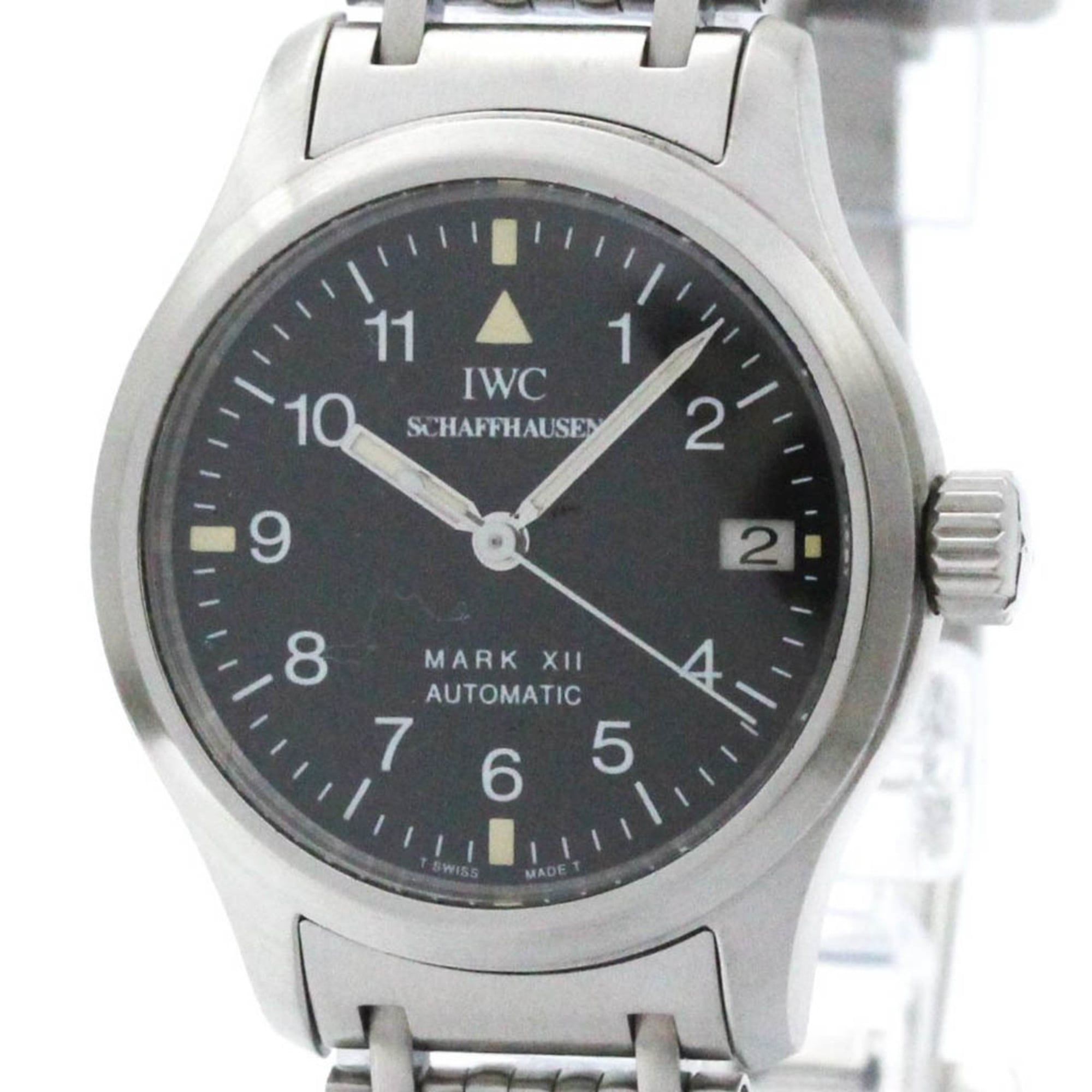 Polished IWC Mark XII Pilot Steel Automatic Ladies Watch IW442102