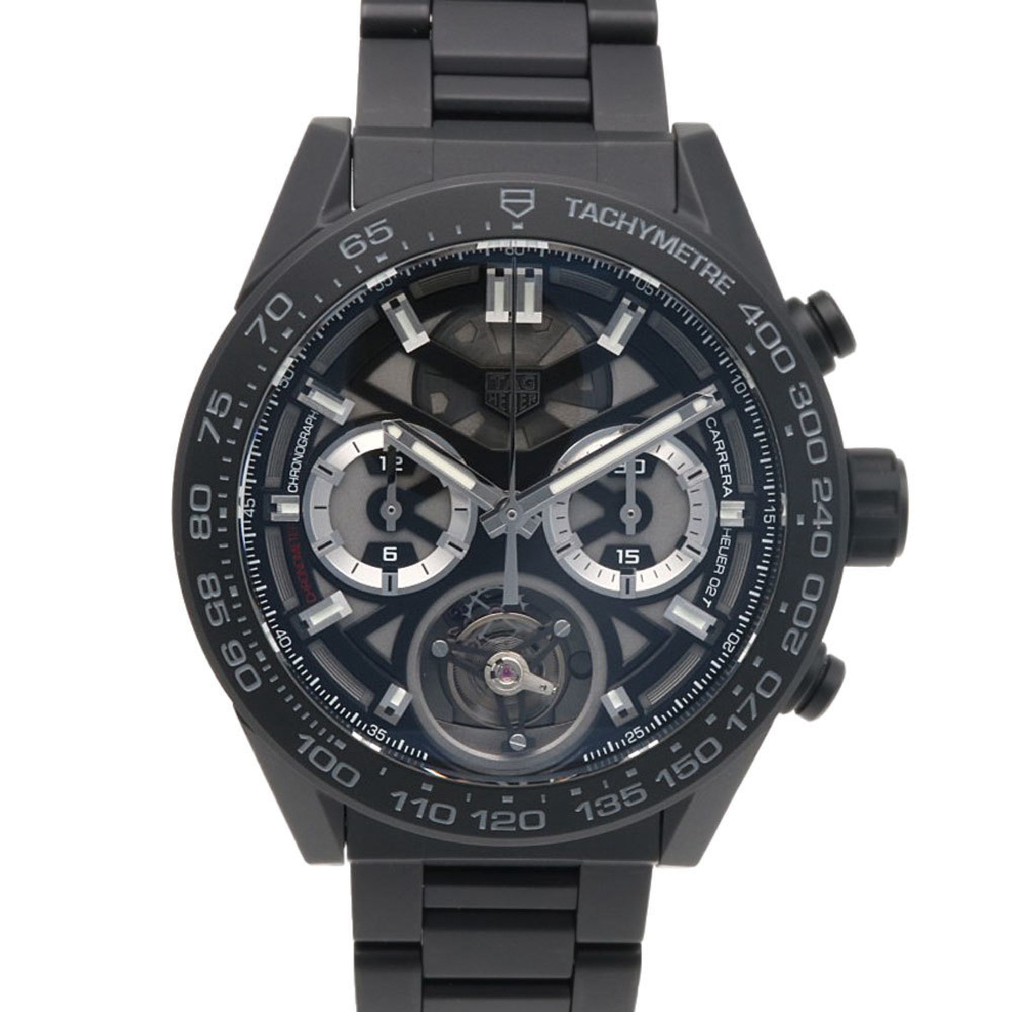 TAG Heuer Carrera Calibre 02T Watch, Ceramic CAR5A90, Automatic, Overhauled, Men's, Chronograph, Tou