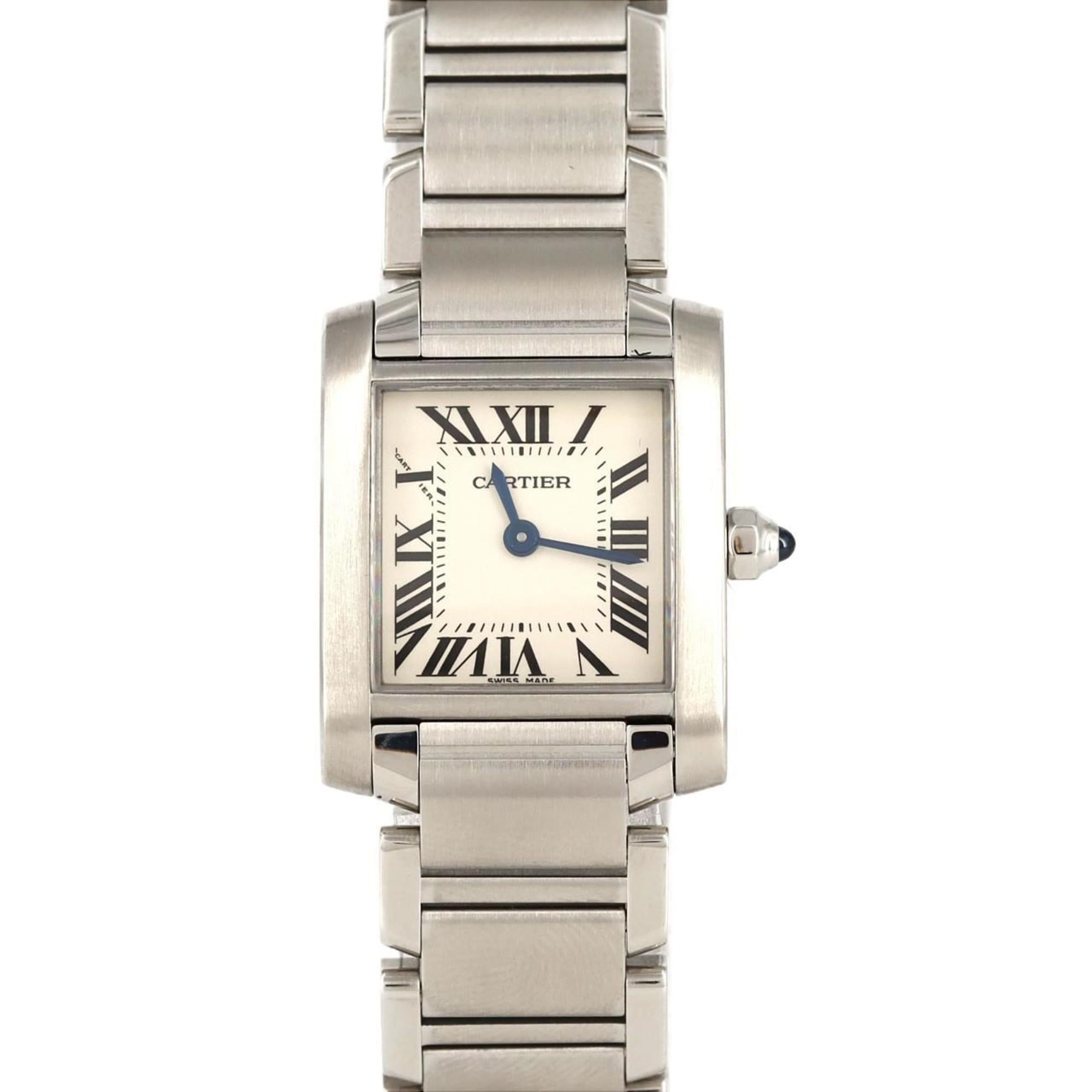 Cartier Tank Francaise SM W51008Q3 SS Wristwatch Quartz