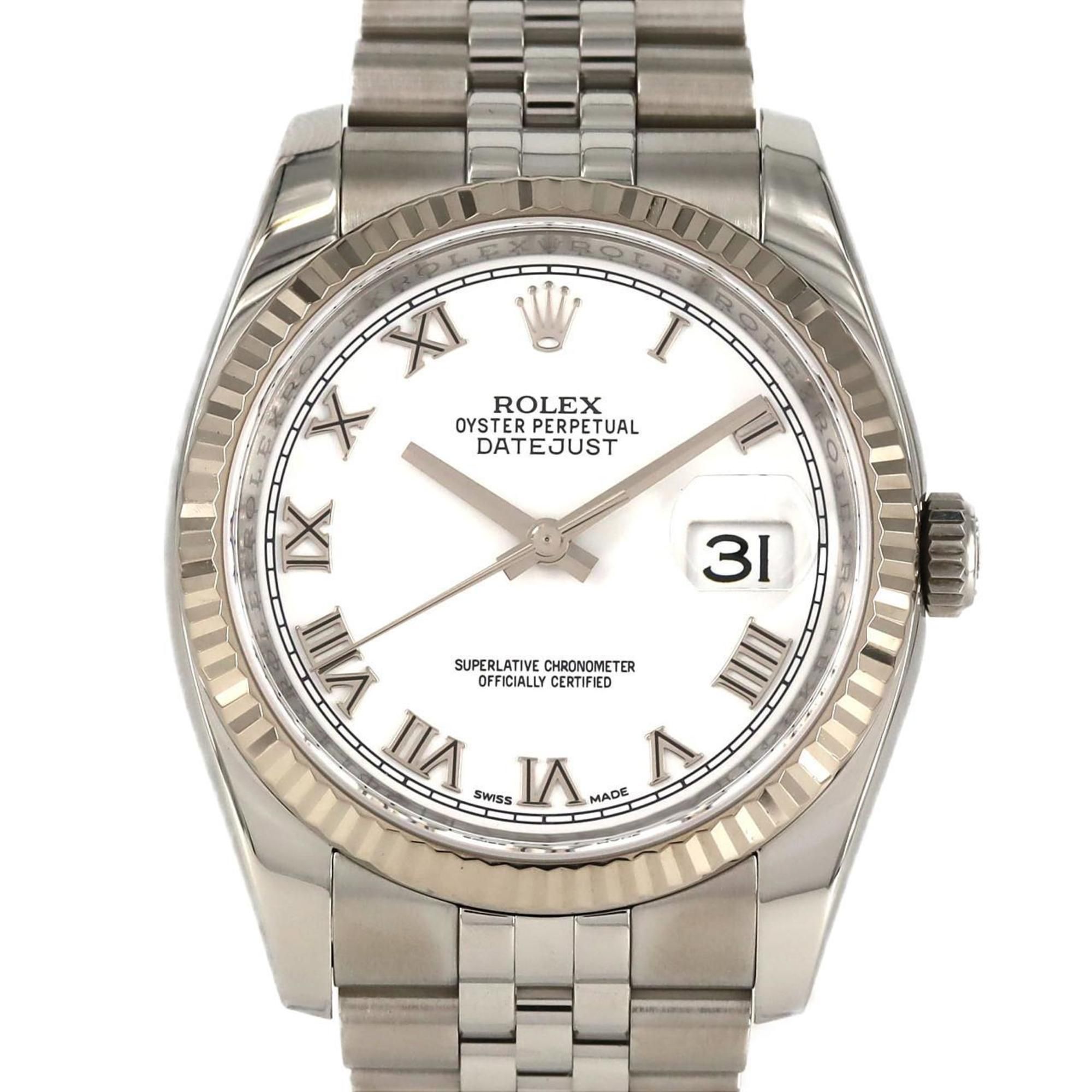 Rolex Datejust 116234 SSxWG Watch Automatic Random Number