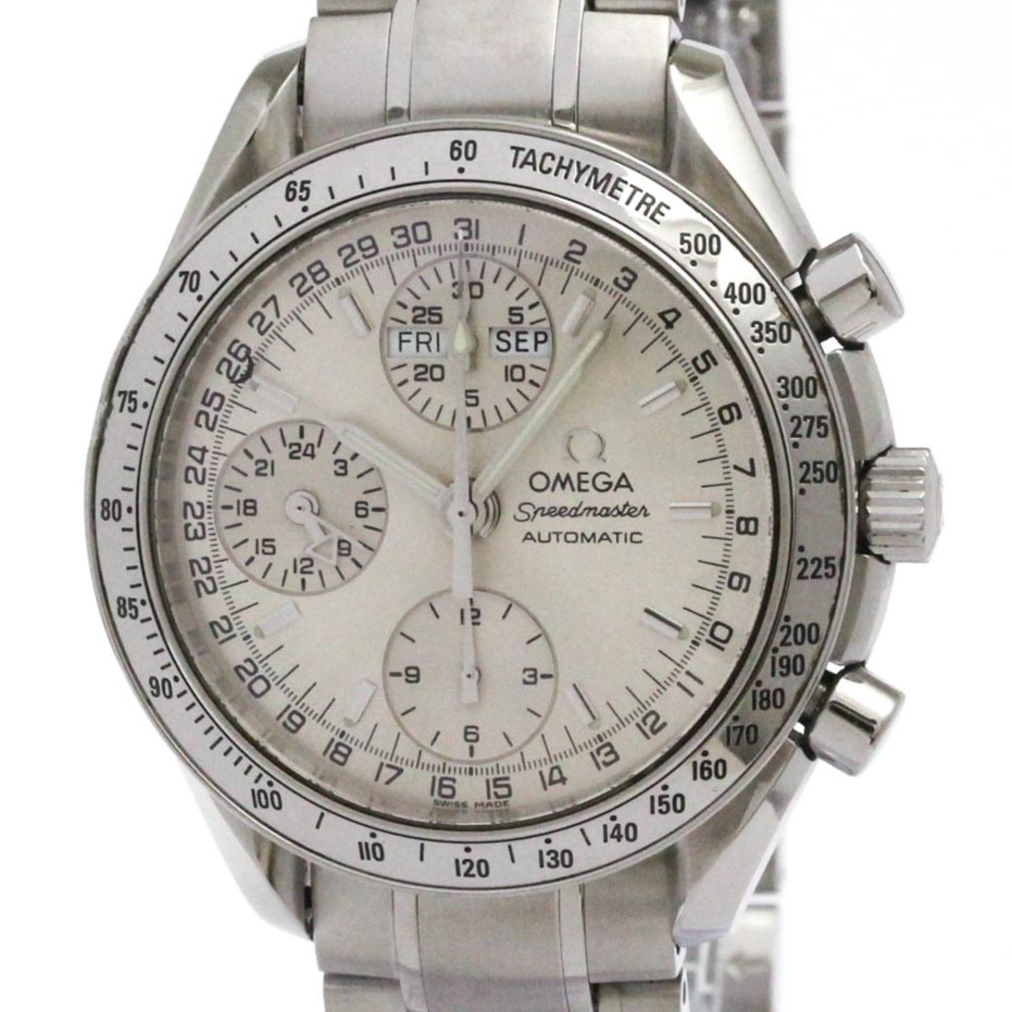 OMEGA Speedmaster Triple Date Steel Automatic Watch 3523.30 Polished