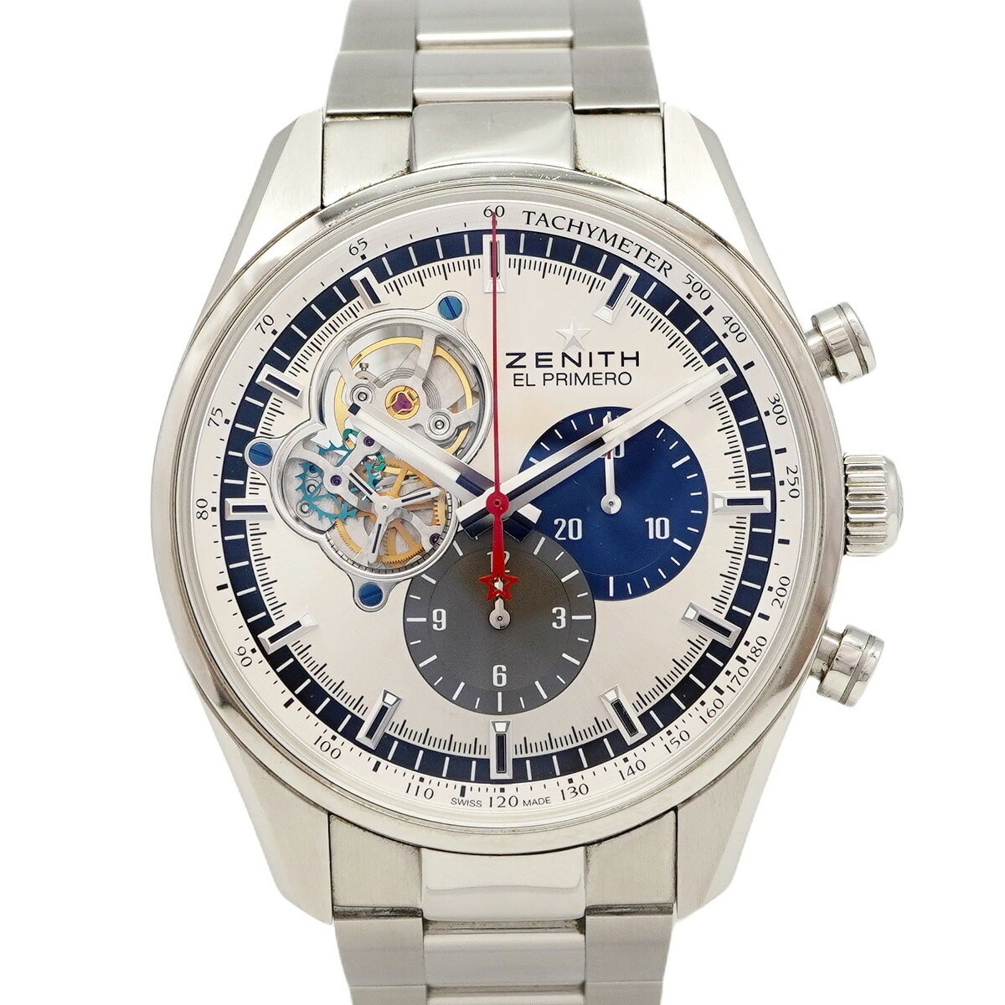 Zenith Chronomaster 03.2040.4061 Silver Skeleton Dial Men's Watch
