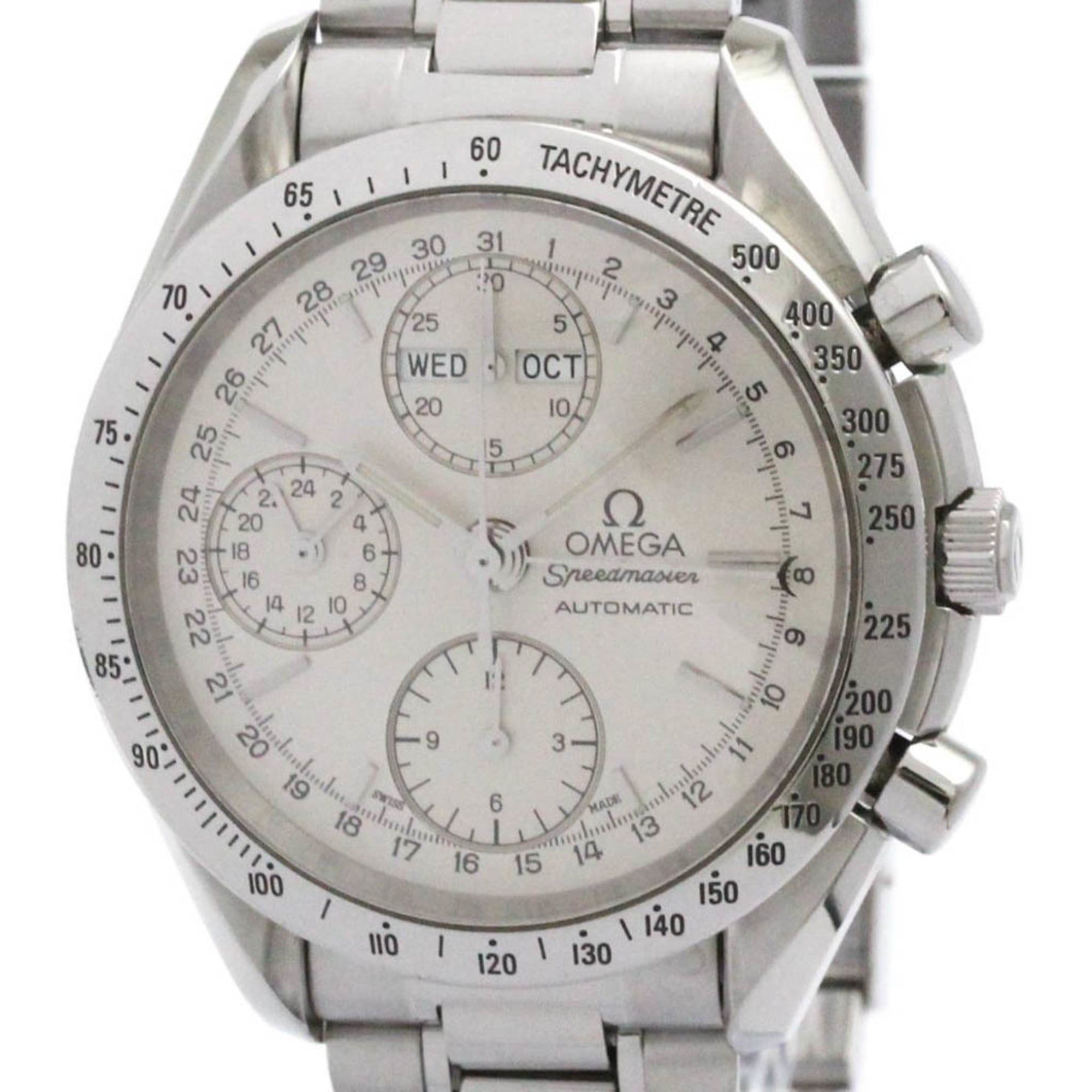 OMEGA Speedmaster Triple Date Steel Automatic Watch 3521.30 Polished