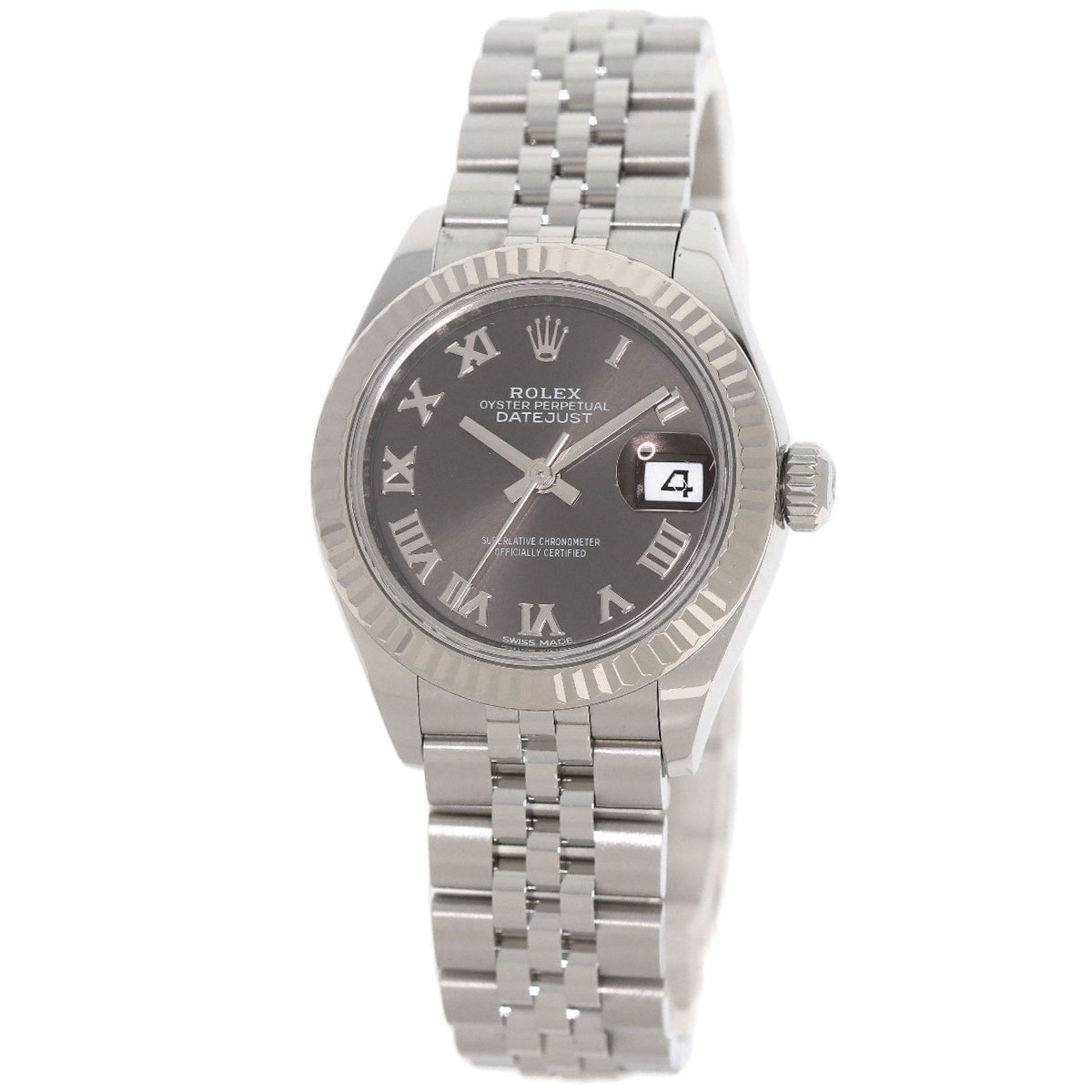 Rolex 279174 Datejust 28 Watch Stainless Steel SS K18WG Ladies ROLEX