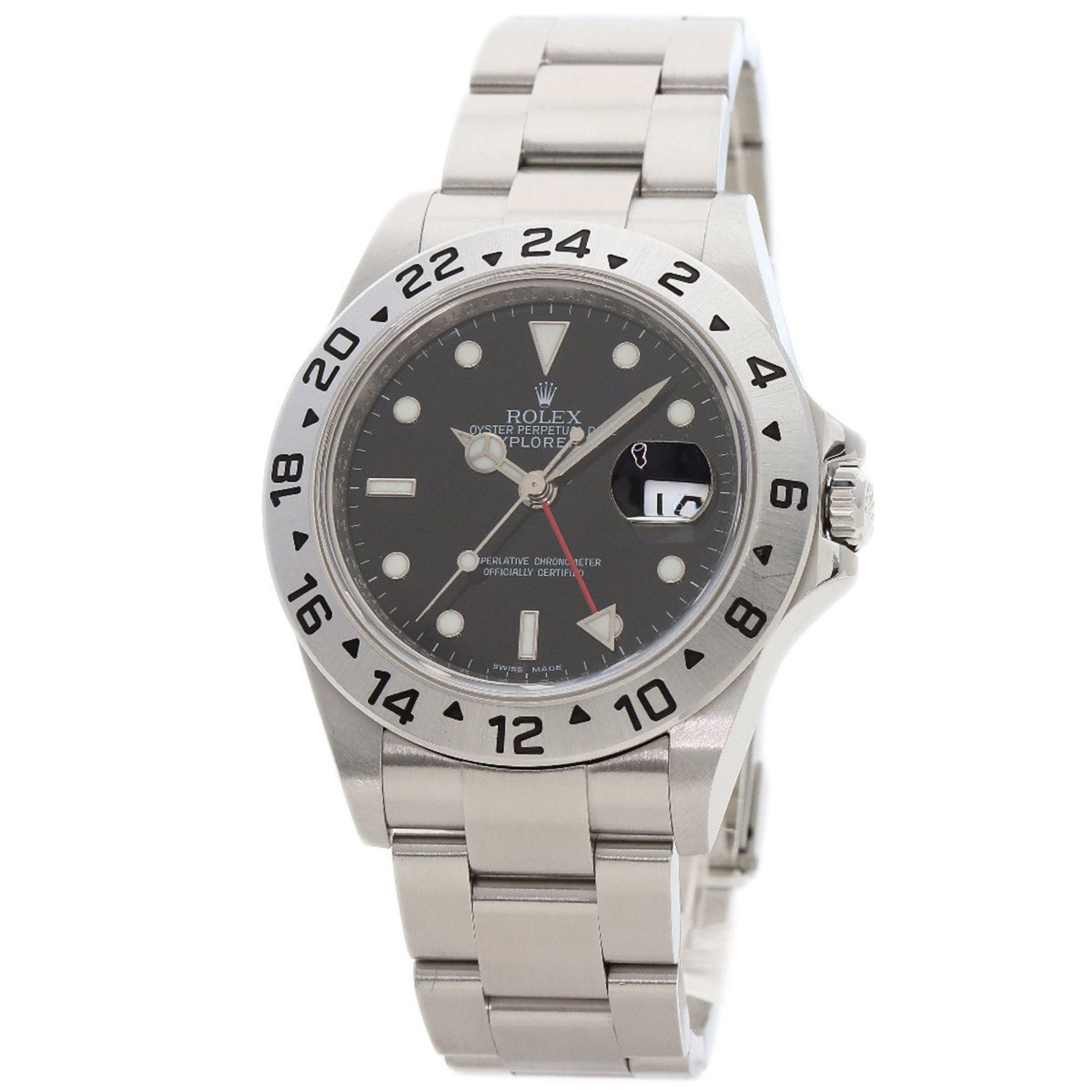 Rolex 16570T Explorer II Roulette Watch Stainless Steel SS Men's ROLEX