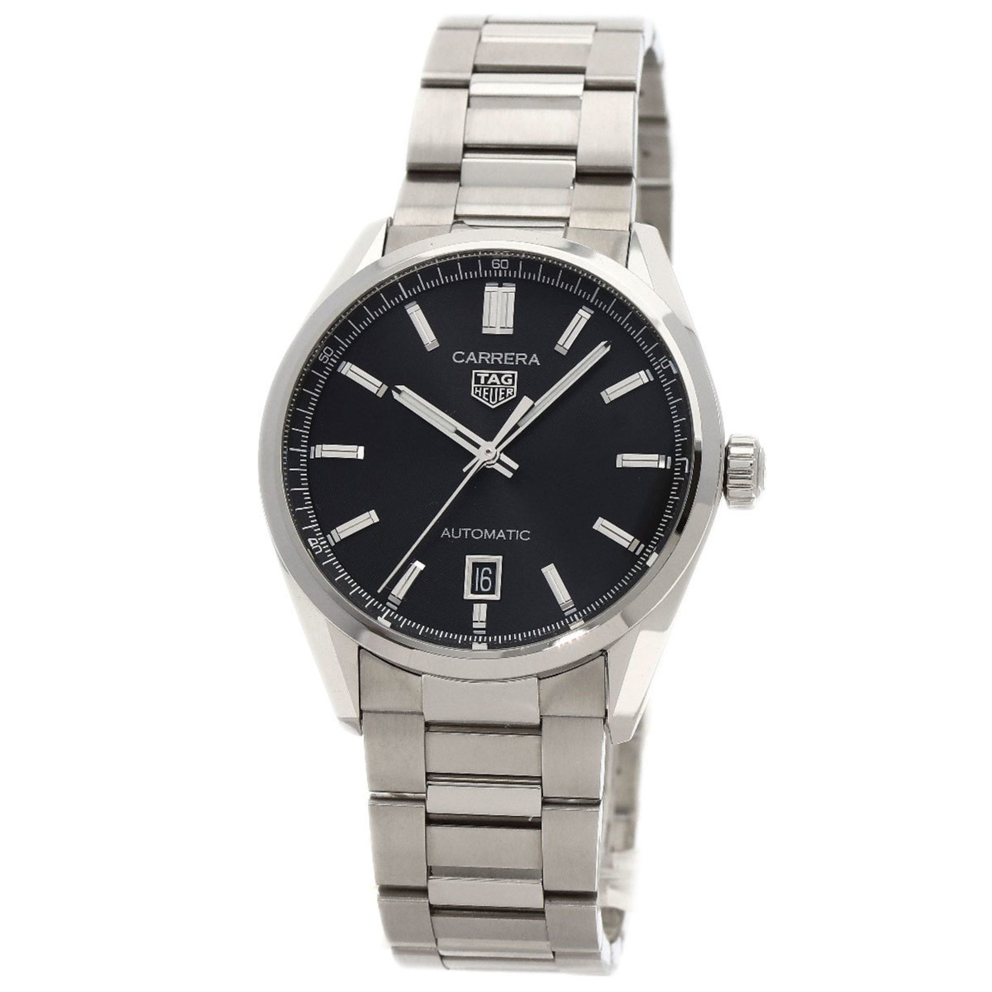 TAG Heuer WBN2110.BA063 Carrera Calibre 5 Watch Stainless Steel SS Men's HEUER