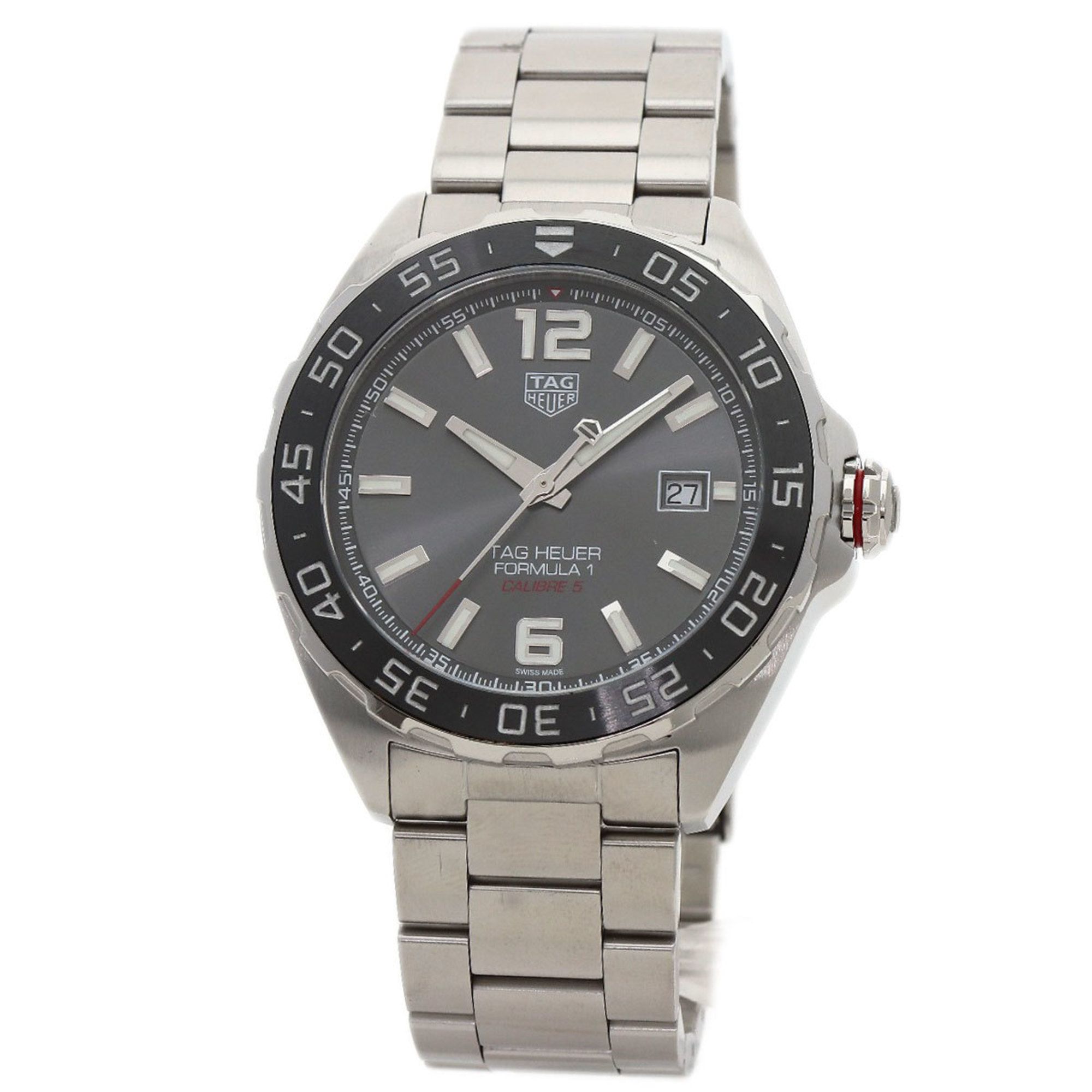 TAG Heuer WA2011.BA0842 Formula 1 Calibre 5 Date Watch Stainless Steel SS Men's HEUER
