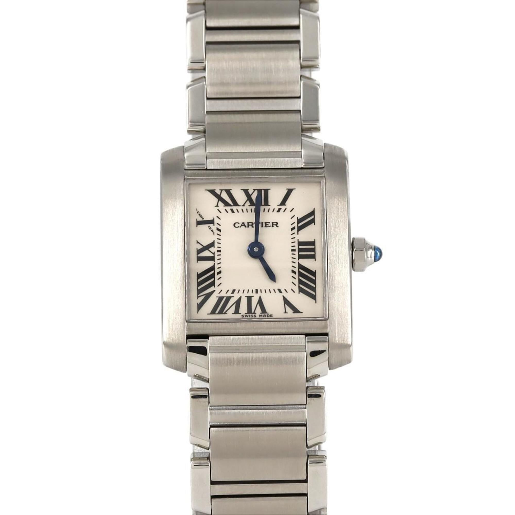 Cartier Tank Francaise SM W51008Q3 SS Wristwatch Quartz