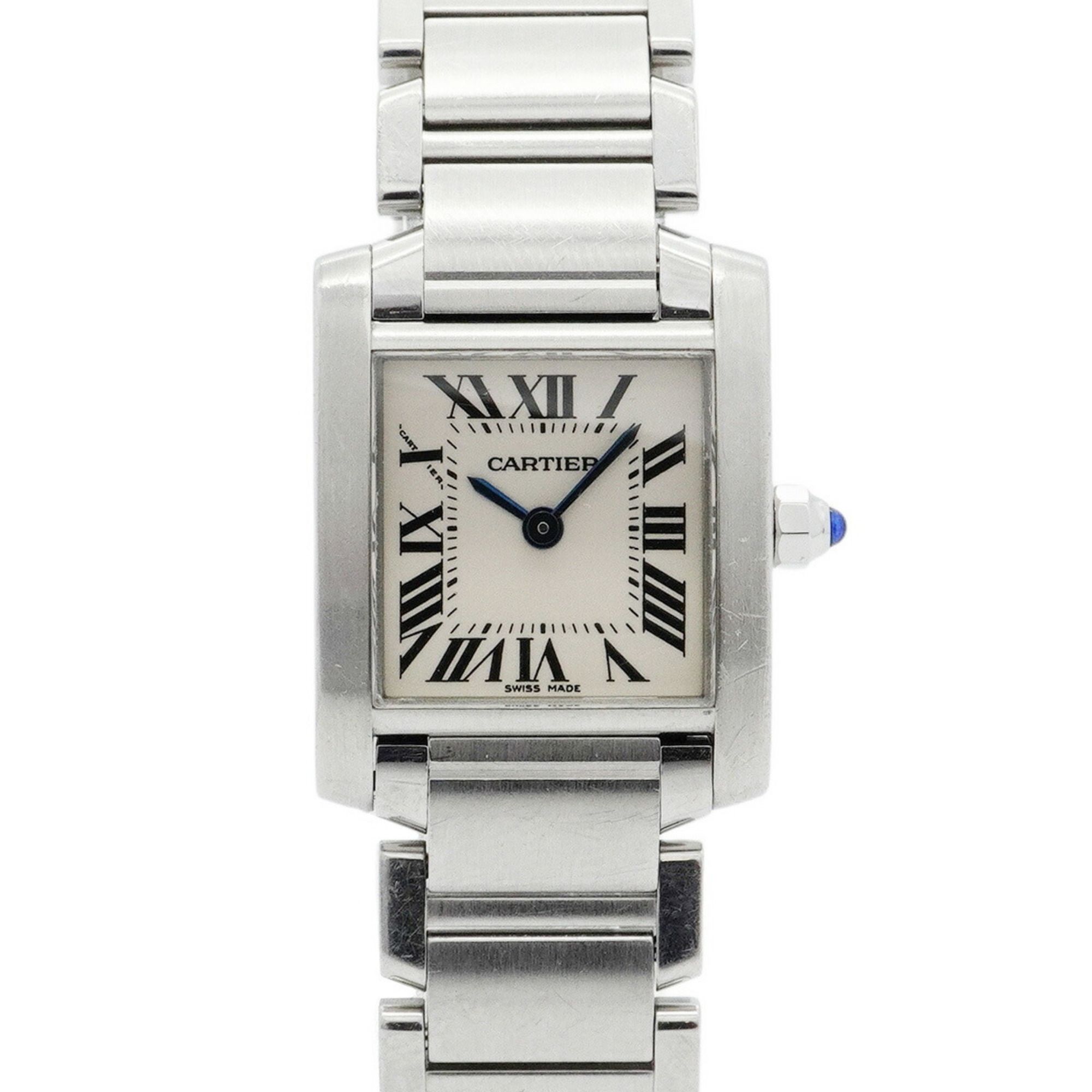 Cartier Tank Française SM W51008Q3 Ivory Dial Women's Watch
