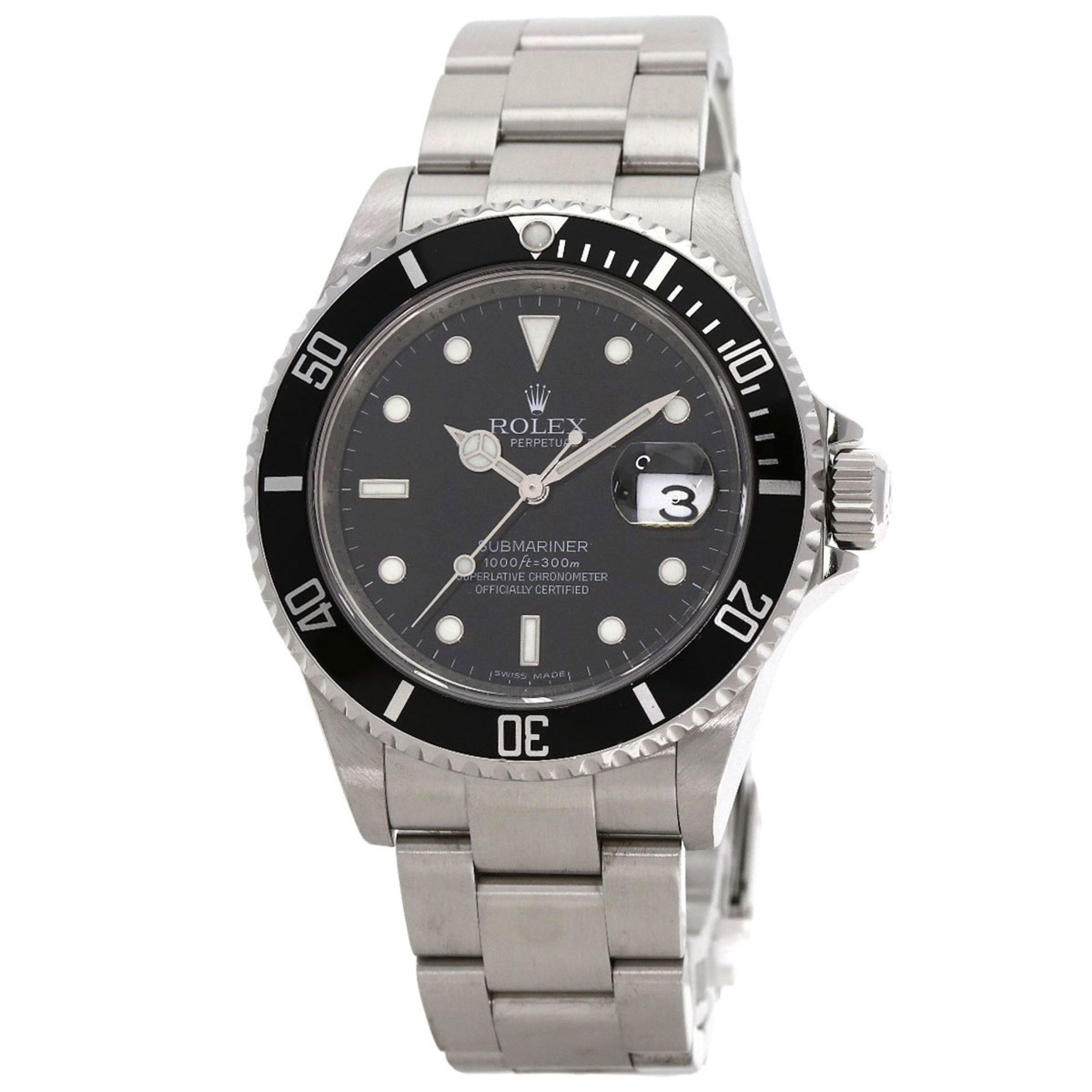 Rolex 16610 Submariner Date Watch Stainless Steel Men's