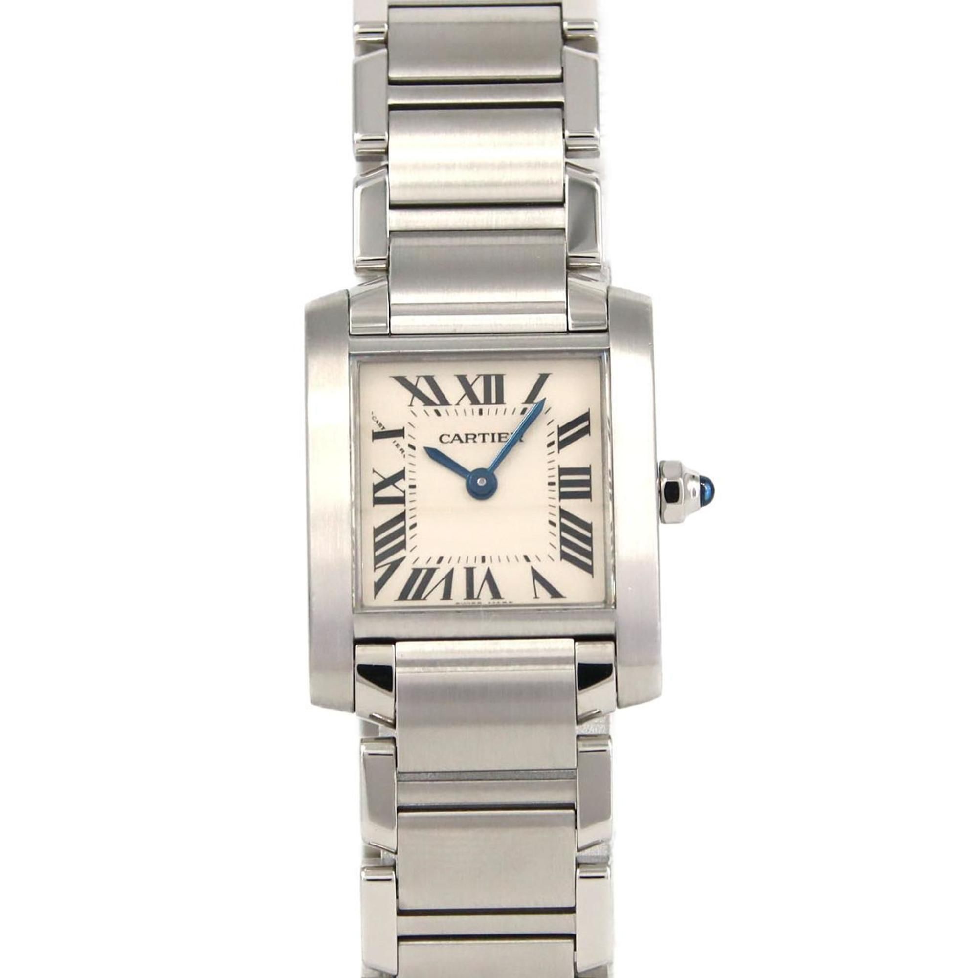 Cartier Tank Française SM W51008Q3 Stainless Steel Quartz Watch