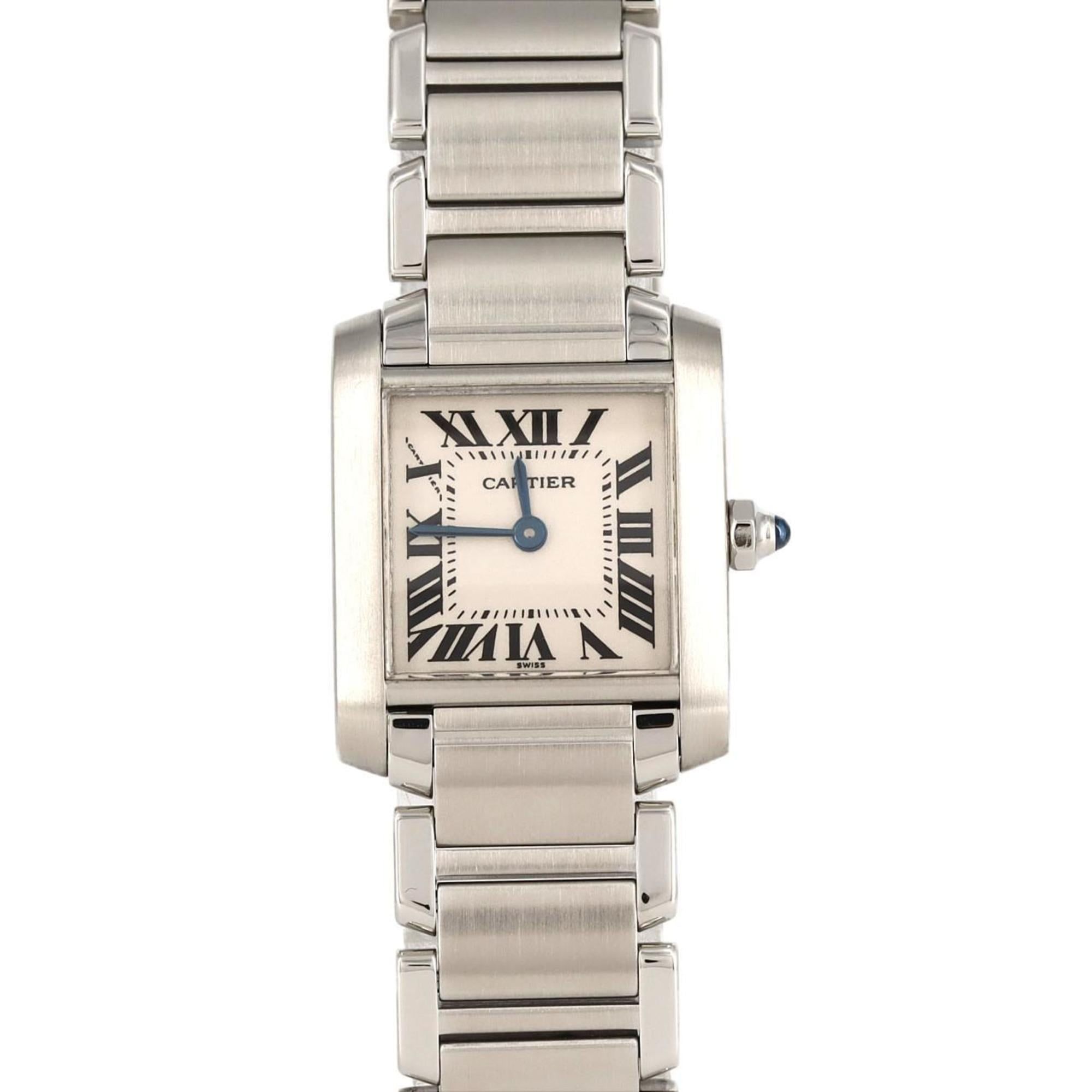 Cartier Tank Francaise SM W51008Q3 SS Wristwatch Quartz