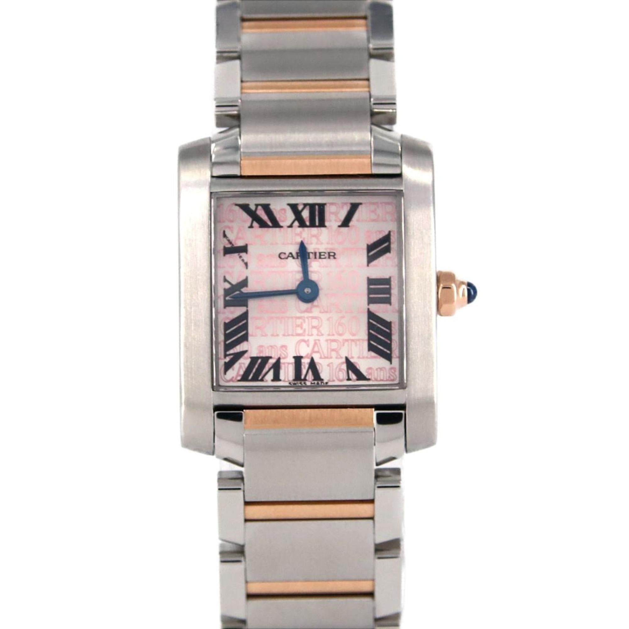 Cartier Tank Francaise SM PG Combi 160th Anniversary W51036Q4 SSxPG Wristwatch Quartz