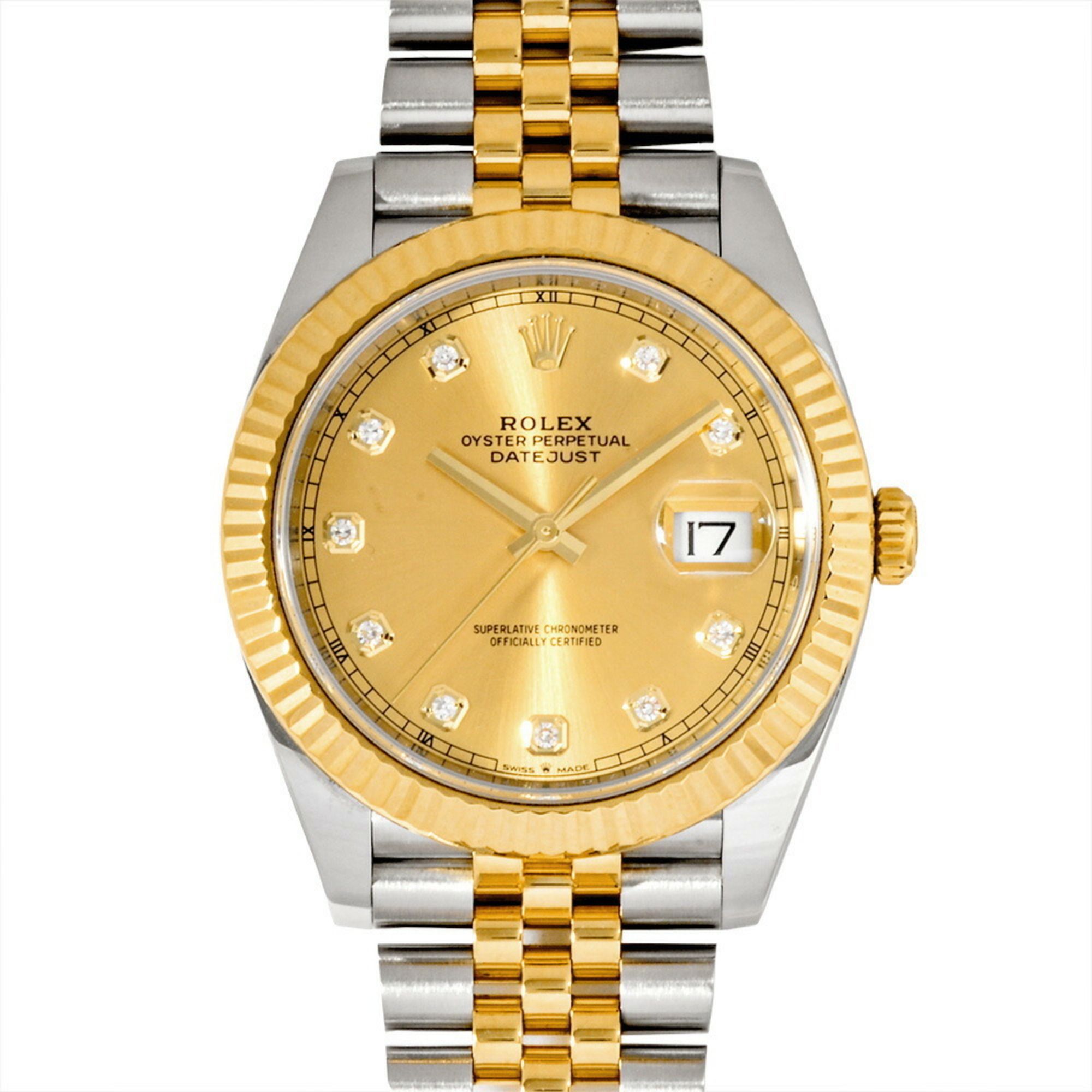 Rolex ROLEX 126333G Datejust 41 Random Serial Automatic Watch Champagne Dial YG x SS Men's