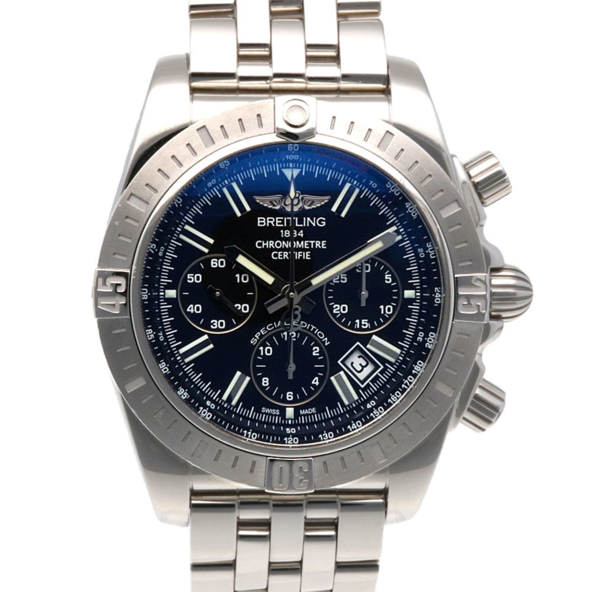 Breitling Chronomat 44 Watch, Stainless Steel, Automatic, AB011511/BF70, Overhauled and Refinished,