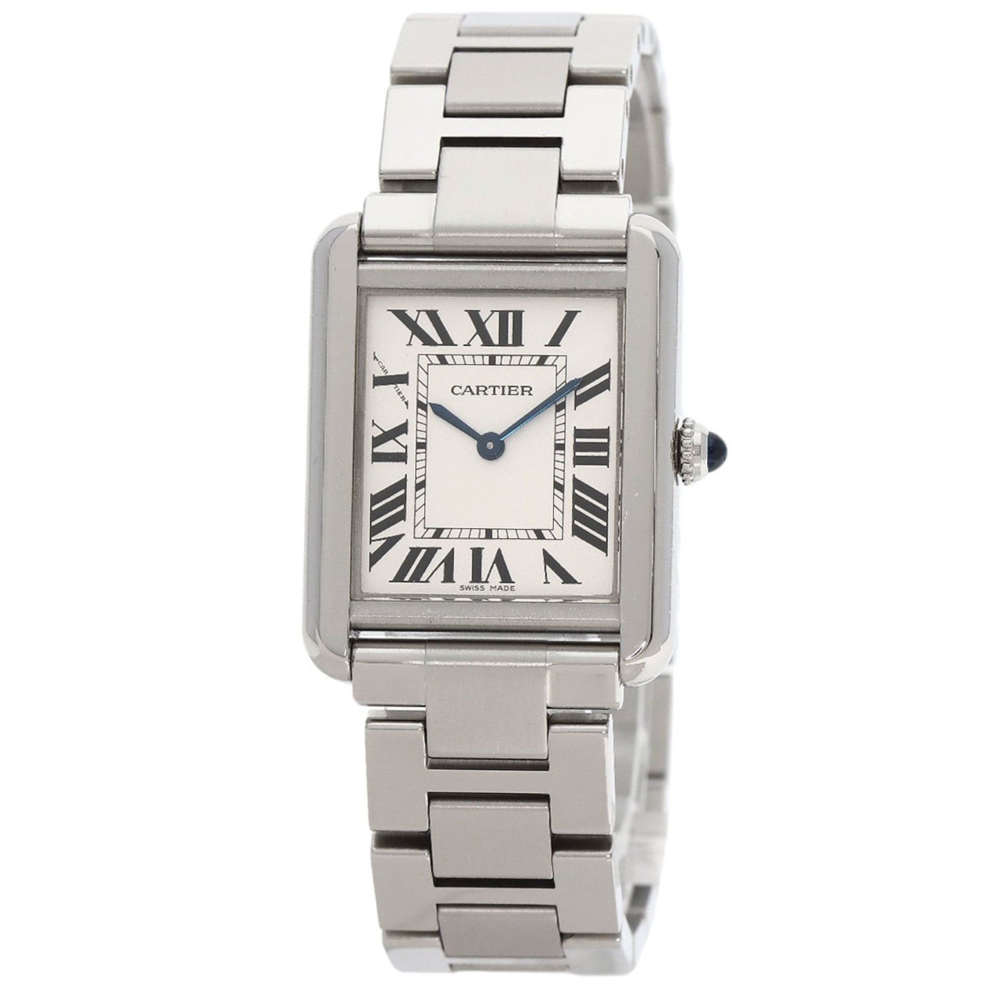 Cartier Tank Solo SM W5200013 Stainless Steel Watch for Women