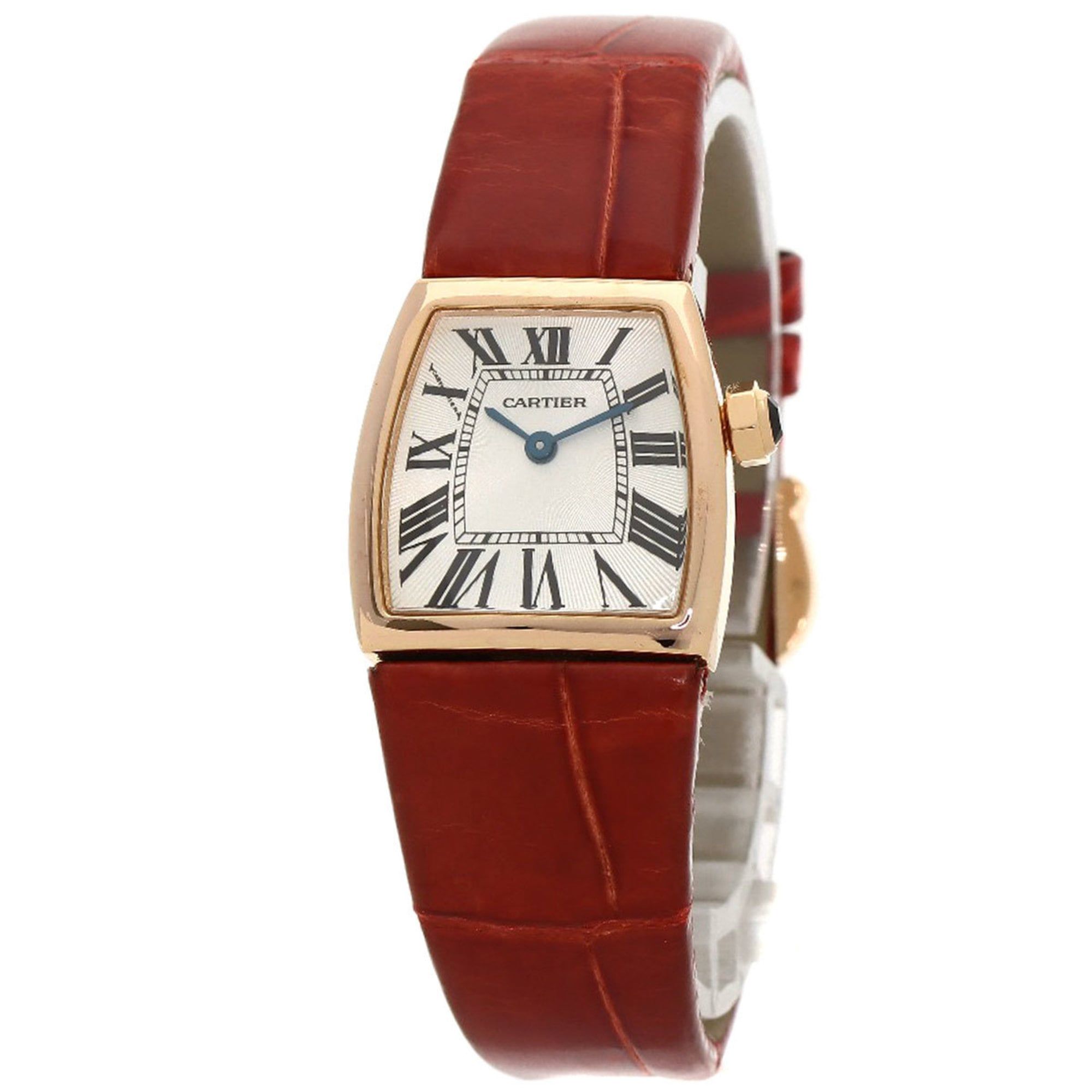 Cartier W6400356 Radonya SM Watch, 18K Pink Gold, Leather, Women's
