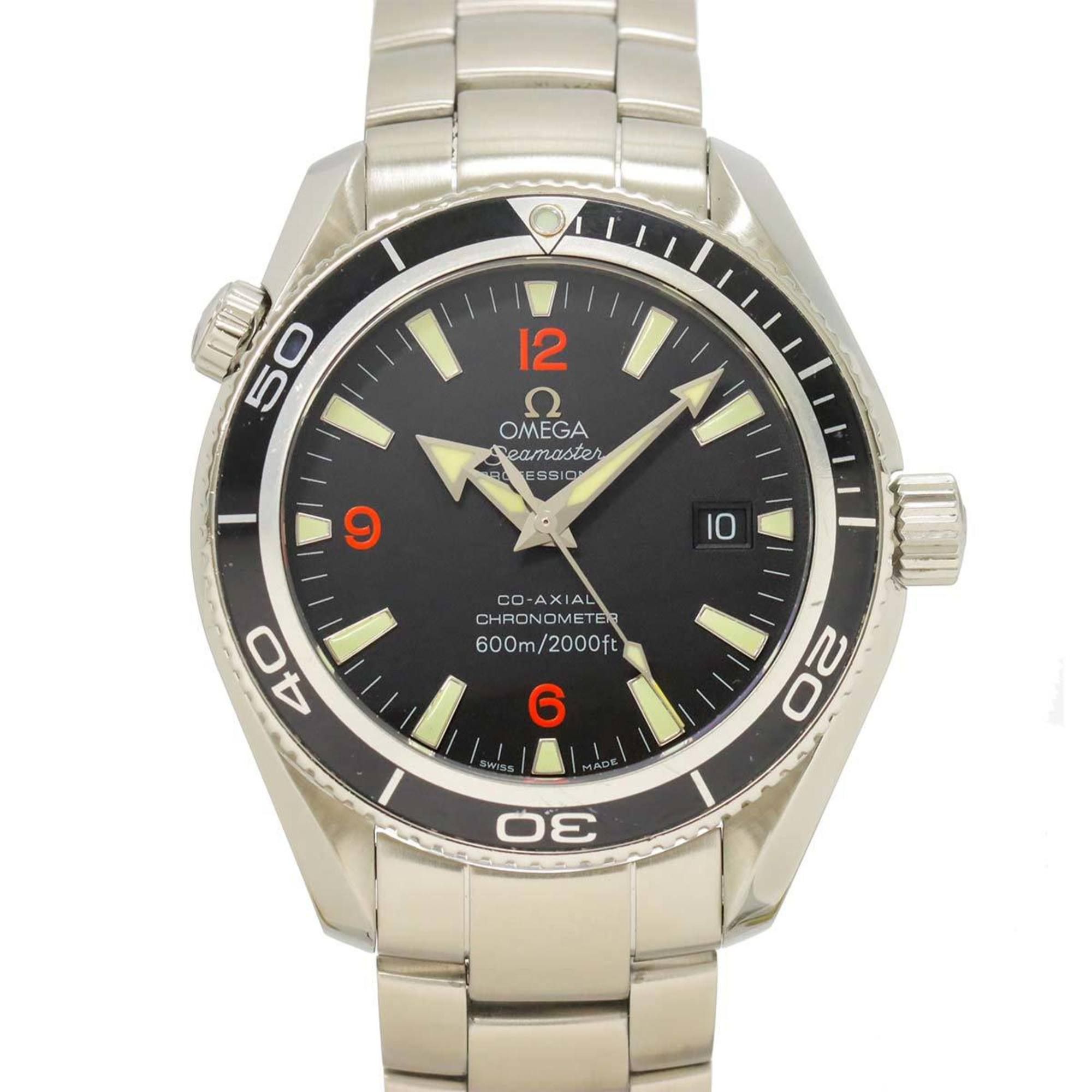 OMEGA Seamaster Planet Ocean Co-Axial Chronometer 600M 2201 51 Men's Watch with Date Display, Black,
