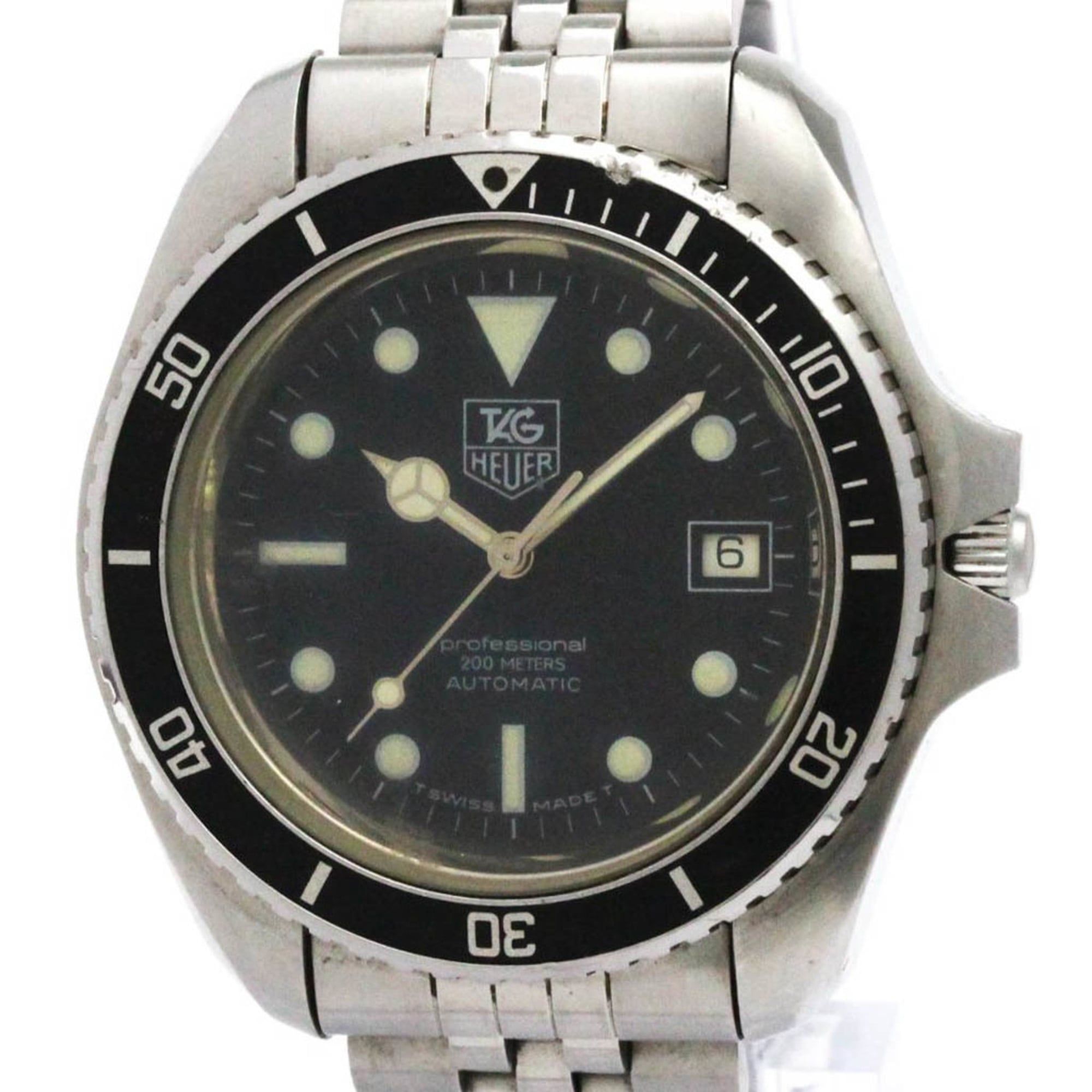 TAG HEUER Professional Stainless Steel Automatic Mens Watch 844/5