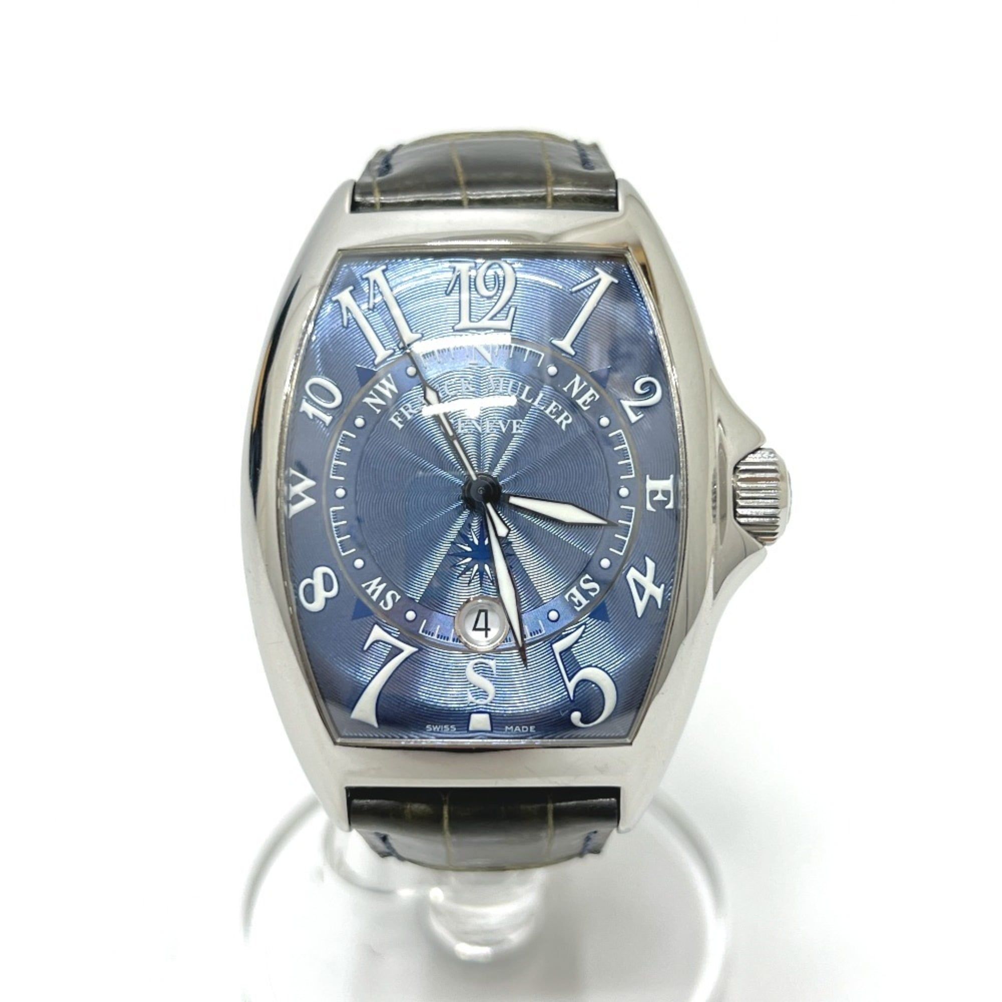 FRANCK MULLER 8080SCDTMAR Tonneau Curvex Mariner Blue Jean Automatic Watch, Stainless Steel, Women's