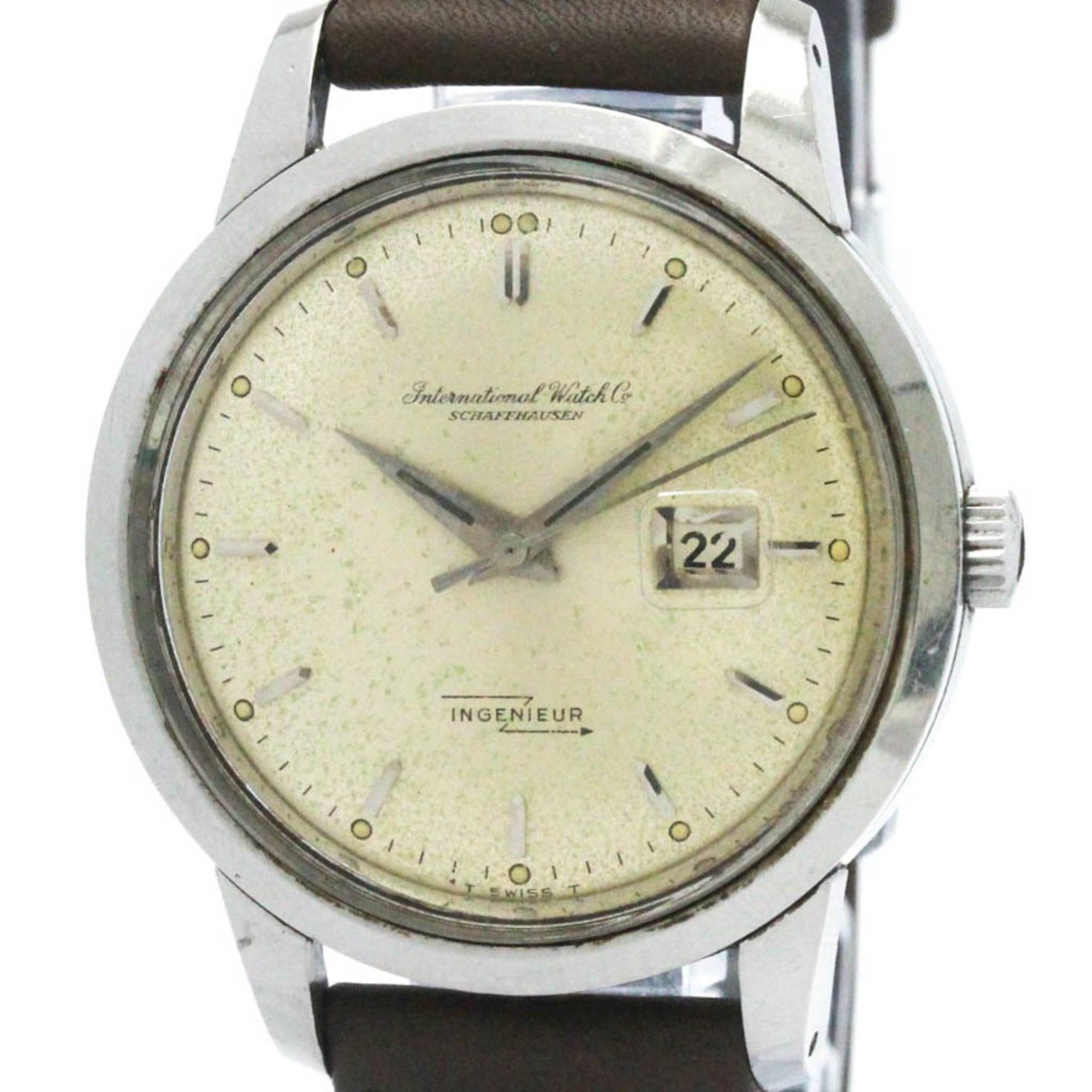 Vintage IWC Ingenieur Cal C.8531 Steel Leather Automatic Mens Watch