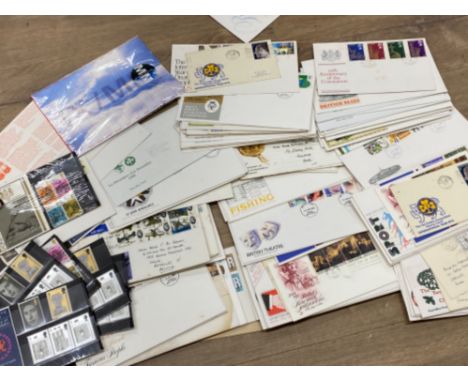 Box of over 100 first day stamp covers plus other stamps