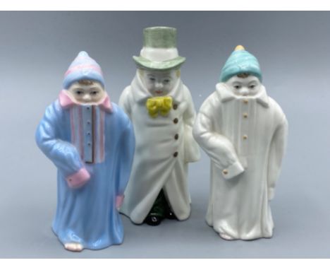 3x Royal Worcester candle snuffers - includes Budge &amp; 2x Toddie