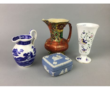 WEDGWOOD JASPERWARE TRINKET BOX, along with a collection of ceramics including Coalport, Royal Winton, Haddon and Spode