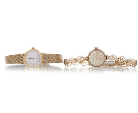 TWO ROTARY WRIST WATCHES comprising a nine carat gold cased example and another, in Rotary box