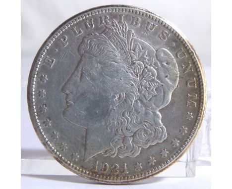 1921 silver Morgan dollar