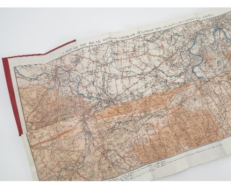 A Map of the South Western Environs of London, for cycling, boating and hunting, dated 1899, folding with red cover