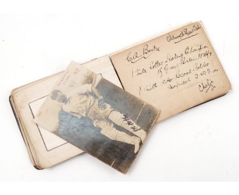 An autograph album, dated 1927, containing signatures of Churchill when Chancellor of the Exchequer, Chamberlain when Foreign