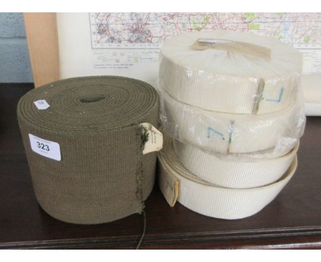 5 rolls of ex army webbing