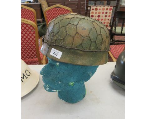WW2 German paratroopers helmet
