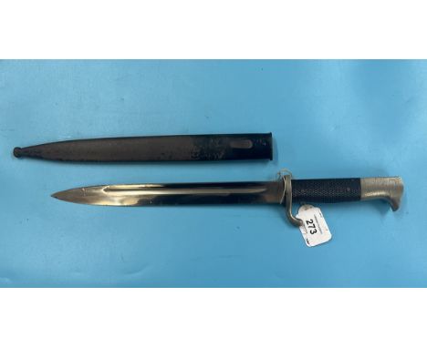 German army K98 parade bayonet with black steel scabbard 