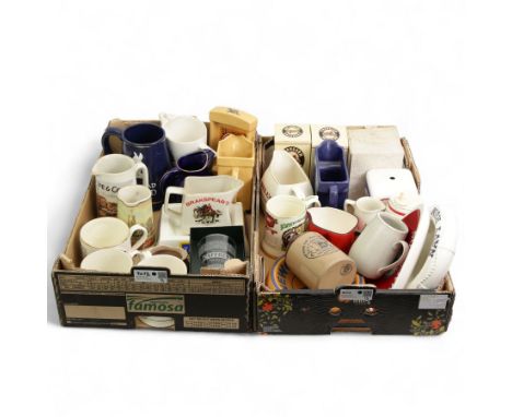 Breweriana - Lamb's Navy Rum, Mackeson, Newcastle Brown Ale and Tankard ashtrays, Crown Devon sherry barrel, Haig Scotch Whis