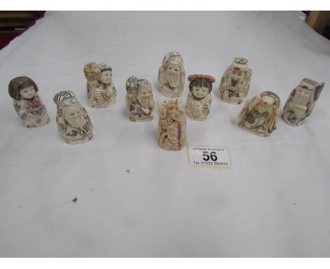 10 assorted netsuke