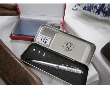 A set of diamond scales and a recorder pen
