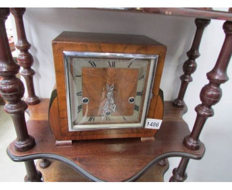 An art nouveau mantel clock