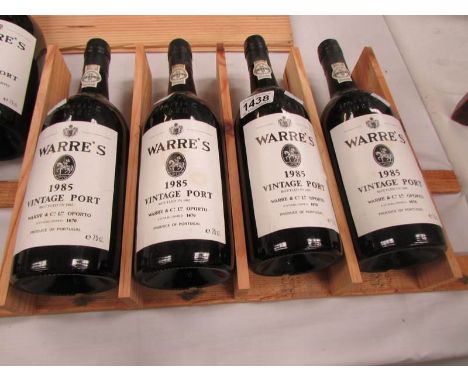 4 bottles of 1985 Warre's vintage port (bottles 1987)
