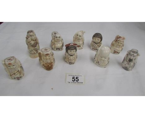 10 assorted netsuke