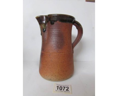 A John Leach Muchelney studio pottery salt glaze jug