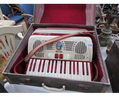 A superb 'Galanti' piano accordion with case
