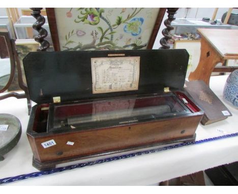A 19th century music box playing 8 airs