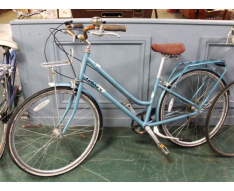 Vintage ladies Dawes bicycle with panniers