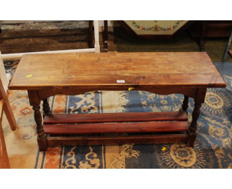 Distressed wooden bench