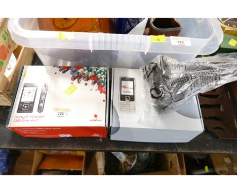 Vintage Nokia and Sony Erickson mobile phones
